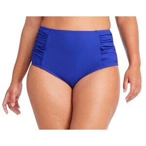 L.L.Bean Women's Shaping Swimwear High-Waist Brief royal blue women’s 14R modest